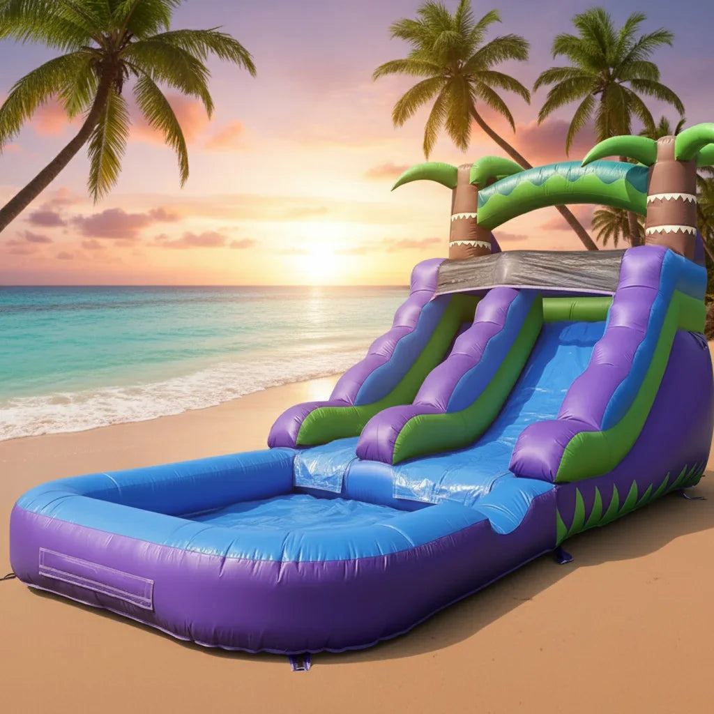 Commercial  Water Slide Grade Inflatable Water Slide Outdoor Indoor Bouncy Castle for Adults and Kids Includes Blower