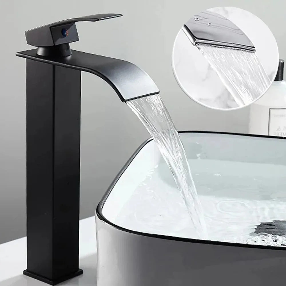 Bathroom Accessories Household Home Hot and Cold Water Waterfall Dragon Head Kitchen Bathroom Bathroom Washbasin Single Faucet