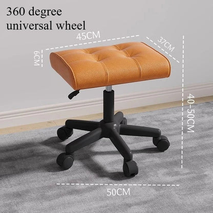 Adjustable Height Foot Rest for Office Chair, Under Desk Elevating Footstool with Memory Foam, Ergonomic Home Sofa Leg Rest