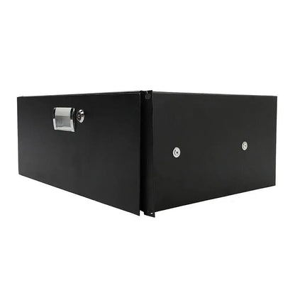 4U Professional Rack Case 19" Steel Plate DJ Drawer Equipment Cabinet with Key