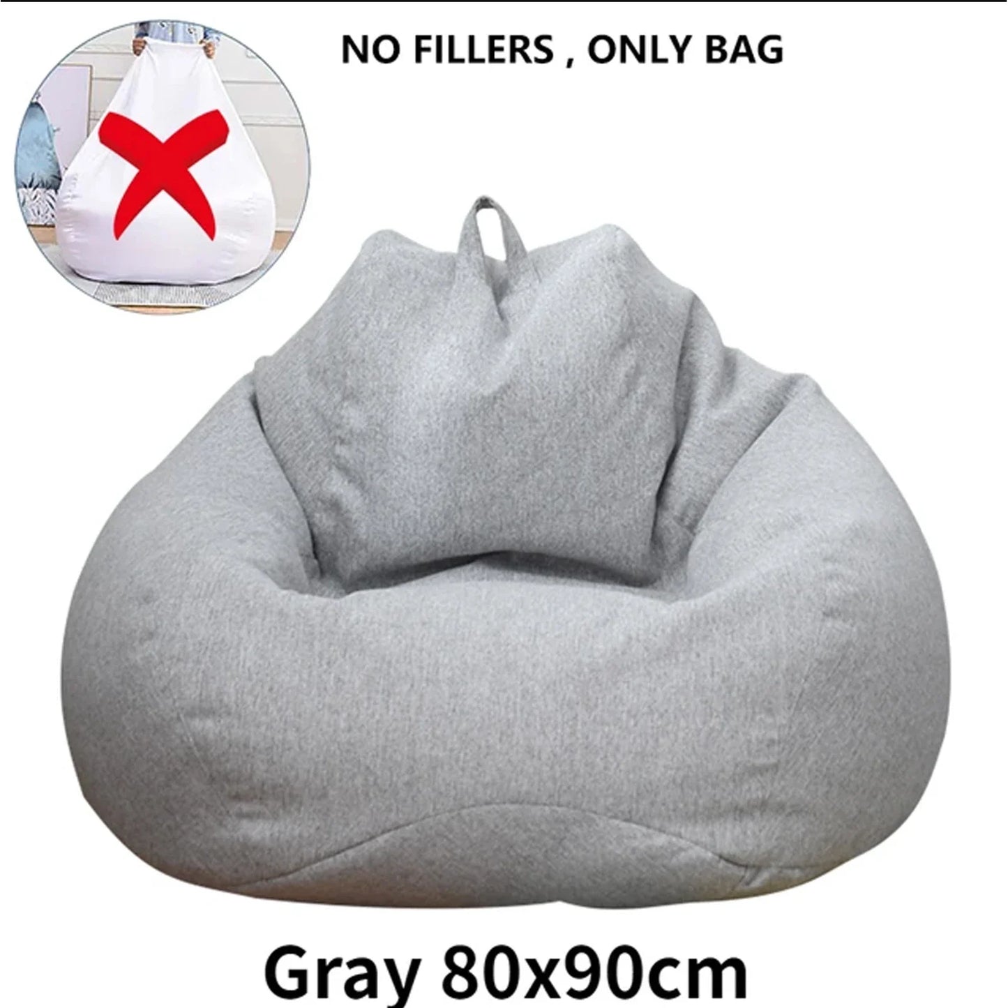 Lazy Sofas Cover Large Bean Bag Cover Without Filler And Sofa Inner Liner Living Room Home Tatami Lounger Comfortable Seat Cover