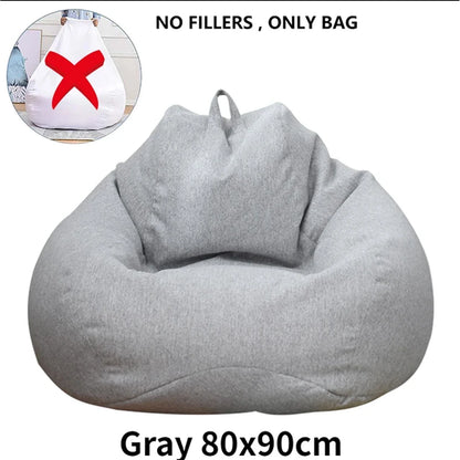 Lazy Sofas Cover Large Bean Bag Cover Without Filler And Sofa Inner Liner Living Room Home Tatami Lounger Comfortable Seat Cover