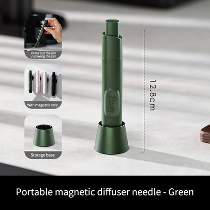 Bincoo Portable Magnetic WDT Tool, Mini Stainless Steel Telescopic Needle for Professional Coffee Grounds Preparation Anywhere