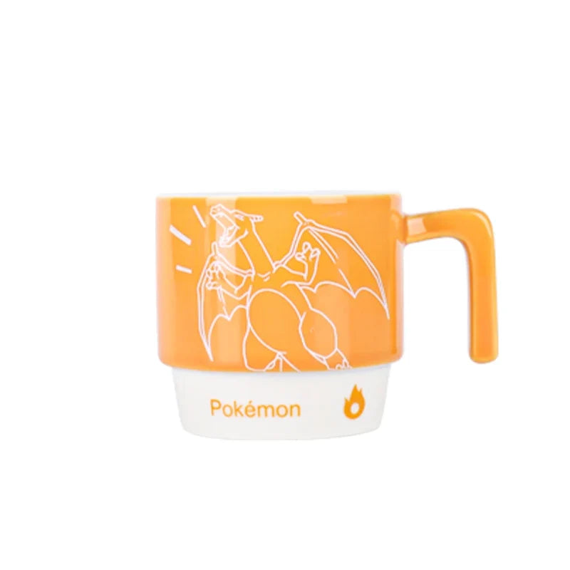 SHUNXIANG Pokémon Licensed Ceramic Mugs Snorlax Stackable Kawaii Anime Boy Girl Breakfast Milk Juice Cup Home Coffee Cup Gifts