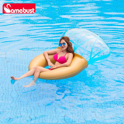 Camebust Inflatable Pool Float Diamond Swim Ring Water Lounge for Valentine Gifts or Decoration