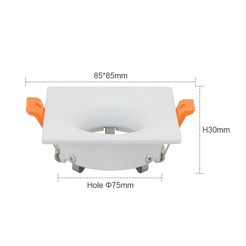 Hot sale 2022LED module MR16 anti-glare led spotlight fixture aluminum round square gu10 embedded led downlight frame