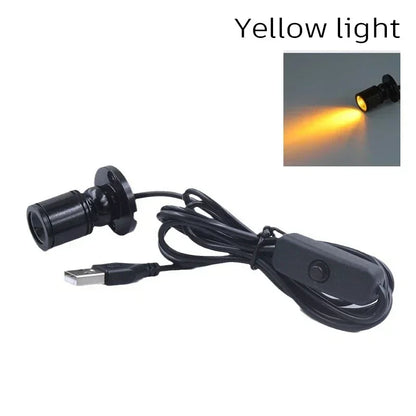 USB 5V Led Spot Light 1W 3W Surface Mounted Cabinet Showcase Counter Jewelry Lamp Rotatable Angle Ceiling Mini Spotlight Downlig