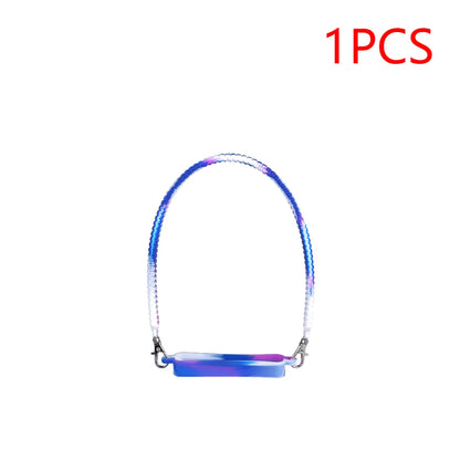 Soft Silicone Water Bottle Handle Silicone Portable Thermo Bottle Sling Carrier Holder With Strap for  Stanley Cup Accessories