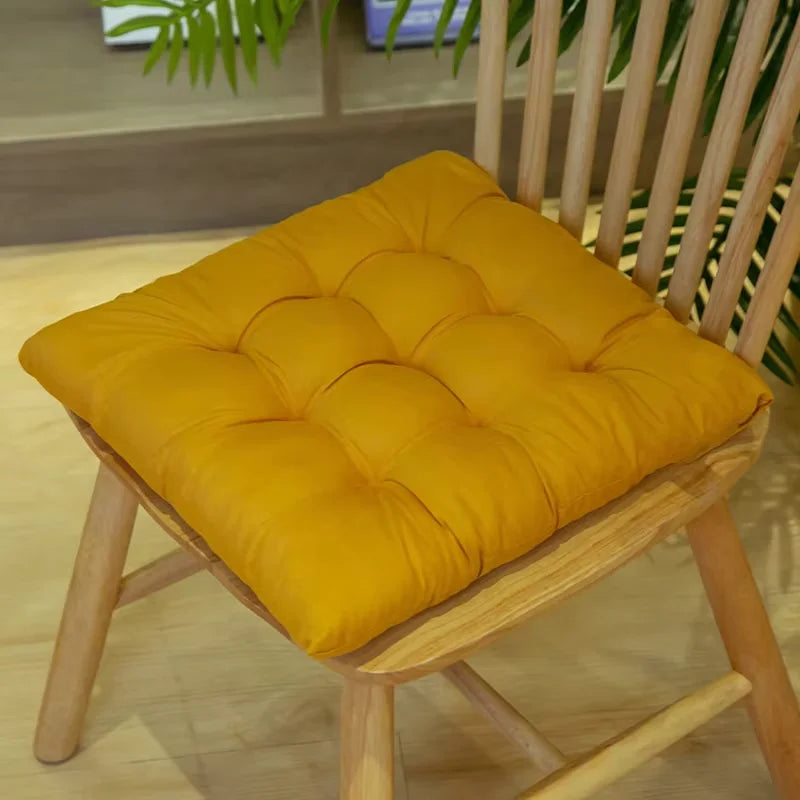 40x40cm Square Seat Cushion Indoor Seat Cushions Pillows with Ties Soft Comfortable Non Slip Chair Mat  for Office Desk YY098