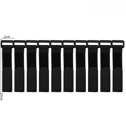 Reusable Hook & Loop Cable Ties - Adjustable Nylon Wire Fastener Straps for Securing Cord Management, Organizer DIY Cinch Straps