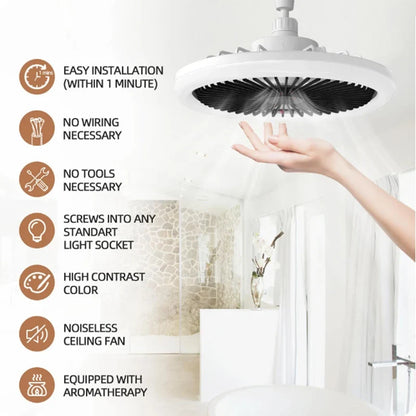 Modern ceiling fan with light LED Fan Light E27 Screw Fan Light Remote Control Light Fan Ceiling Room decoration AC85-260V
