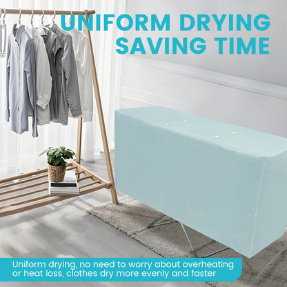 Heated Clothes Airer Drying Cover Polyester Drying Rack Dustproof Cover Foldable Clothes Rack Protective Cover Home Accessories