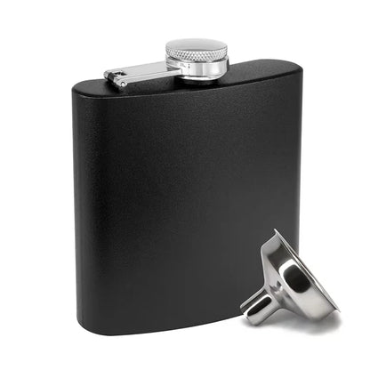 6 oz Stainless Steel Hip Flask with Funnel Leakproof Hip Flask For Alcohol Liquor Bulk Wedding Party Whiskey Flask YY208