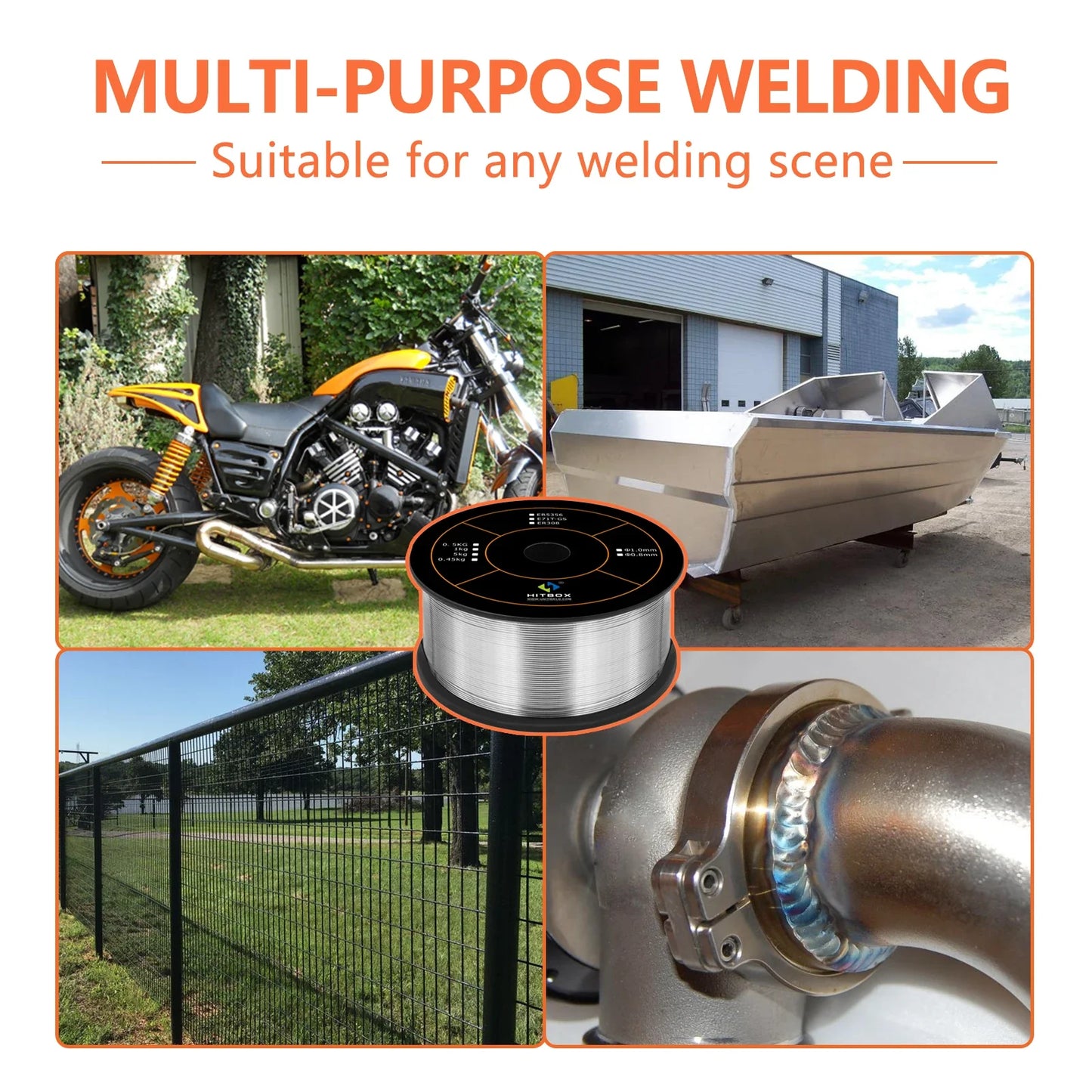 0.8mm Mig Wire Flux Cored Self-Shielded 1kg No Gas Wires Iron Welding Carbon Steel Gas-Less Mig Welder Accessories