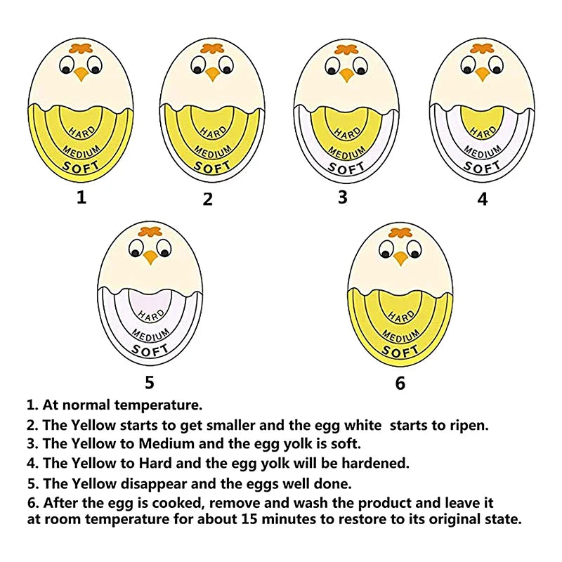 Kitchen Hard Boiled Egg Timer Egg Perfect Color Changing Timer Soft Hard Egg Boiler Timer