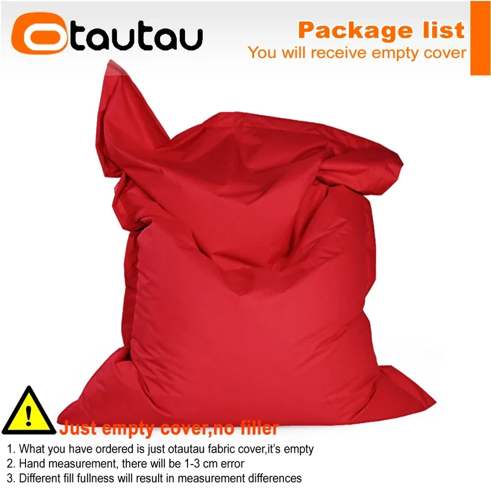 OTAUTAU M/L Outdoor/Home Bean Bag Cover 140x180cm DD103【No Filler Inside! You Need To Buy Filler By Yourself !】