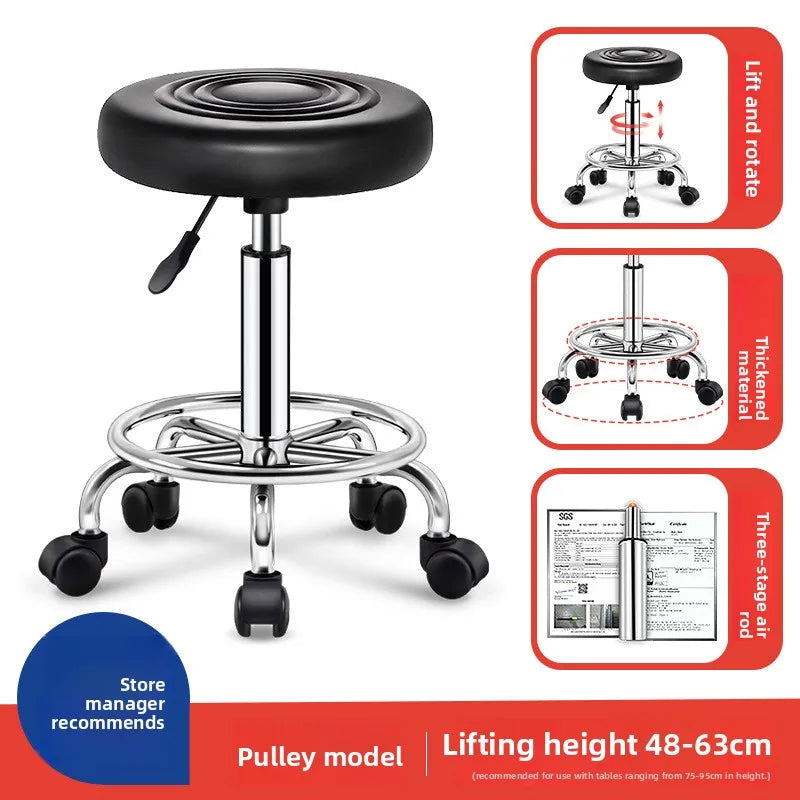 Multi-functional Bar chair swivel chair lift bar chair swivel bar stool haircut chair high stool round stool beauty stool
