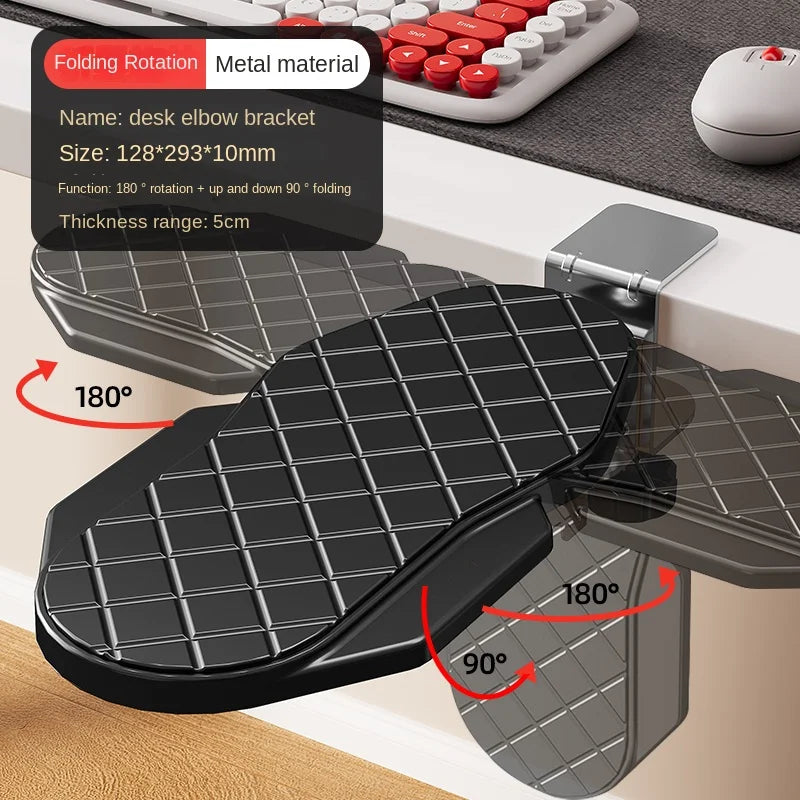 Update Computer Arm Rest For Desk Adjustable Ergonomic Wrist Rest Support Keyboard Armrest Extender Rotating Mouse Pad Holder