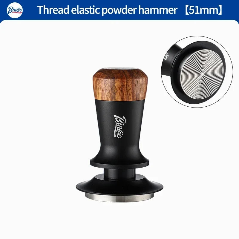 Bincoo Pro Constant-Force Tamper , 51/58mm Precision Fit, 30LB Consistent Pressure, Professional Espresso Tool