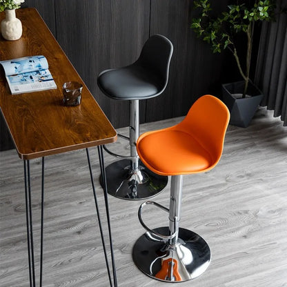 Velvet Padded Home High Kitchen Bar Benches Counter Stools Chair Island Dining Table Chair Banks Backrest Modern Barstools