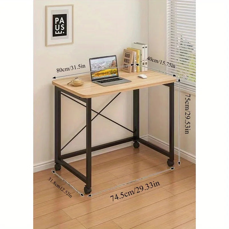 Folding small desk, bedroom desk, student's simple writing desk