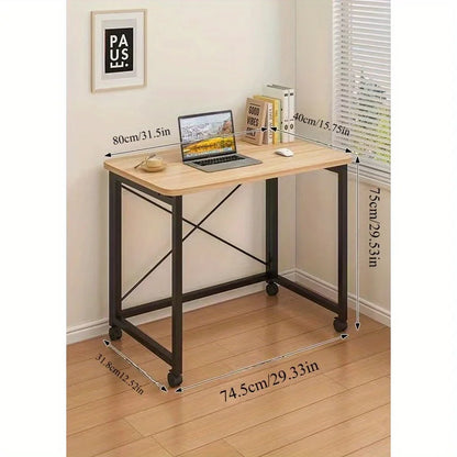 Folding small desk, bedroom desk, student's simple writing desk