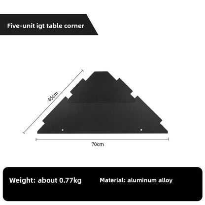 Portable Foldable Aluminum Camping Table Expandable IGT Modular Unit Outdoor Picnic Grill Kitchen Lightweight Folding Table