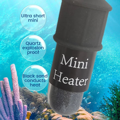 10W Mini Aquarium Heater for Small Fish Tank Constant Temperature Heater with Digital Display Adjustable 5V/2A USB heating rod