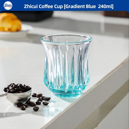 Bincoo High End Coffee Cup Elegant Retro Glass for Americano Dirty Flat White Espresso and Latte Available in 90/200/240/400ml