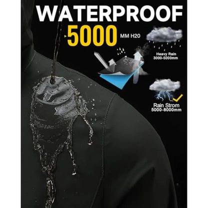 iCreek Rain Suit Waterproof Hooded Rain Gear Breathable Lightweight Packable Rain Jacket Pants Men Women for Hiking Fish Golf