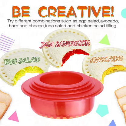 Sandwich Cutter and Sealer Crustless Sandwich Maker PP Sandwich Press Maker Peanut Butter Jelly Crustless Sandwich Cutters YY125