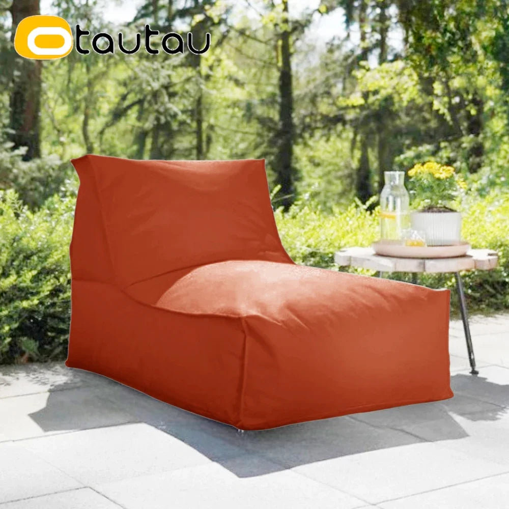 OTAUTAU Outdoor Oxford Bean Bag Cover Swim Pool Float Lounger Beach Club Pouf SF505【No Filler!You Need To Fill It By Yourself!】