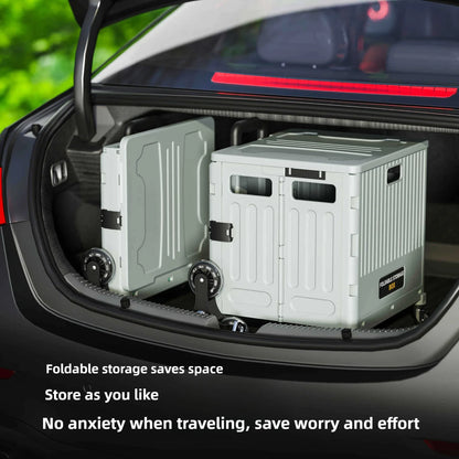 Household multi-functional shopping trolley, portable folding shopping trolley, trailer, camping, large-capacity storage box