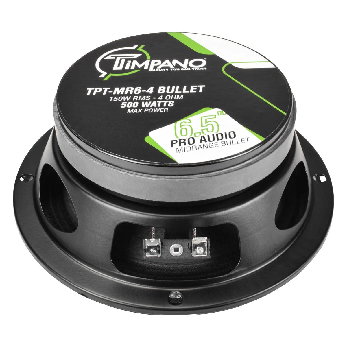 TIMPANO CAR AUDIO BUNDLE 2x 6.5" MIDRANGE SPEAKERS + 2x TWEETERS + 4 CHANNEL AMP