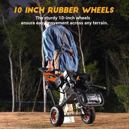 Gas High Pressure Washer 3500 PSI 2.3 GPM Gas Powered Washer 209cc 4 Nozzles USA