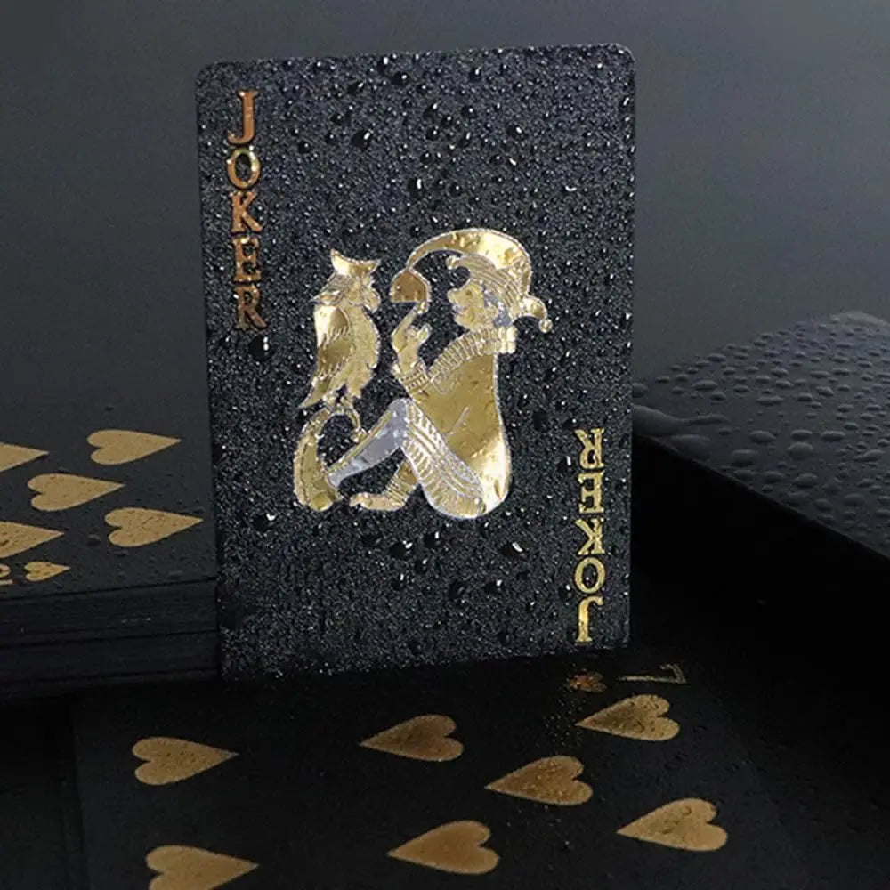 1 pair of waterproof playing cards, plastic playing cards, foil cards, novelty playing cards, adult playing cards, family gaming