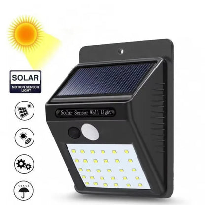 20-40LED Solar Lights Outdoor With 3 Mode Waterproof Motion Sensor Security Lighting LED Wall Street Lamp for Garden Porch Light