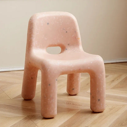 Nordic Style Plastic Chair with Backrest, Stylish Chair for Bedroom Living Room Dormitory & Entertainment Room