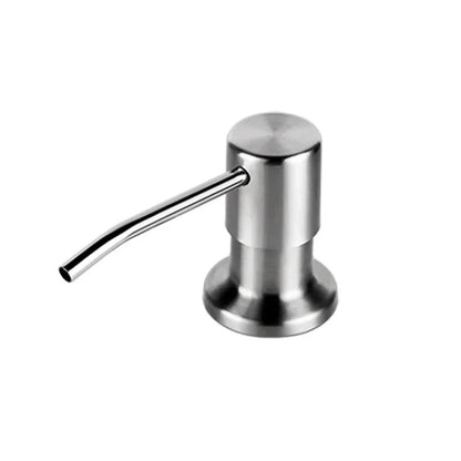 Stainless Steel Press Head Soap Dispenser for Kitchen Sink Soap Dispenser Extension Tube kit Under Sink Soap Dispenser Pump