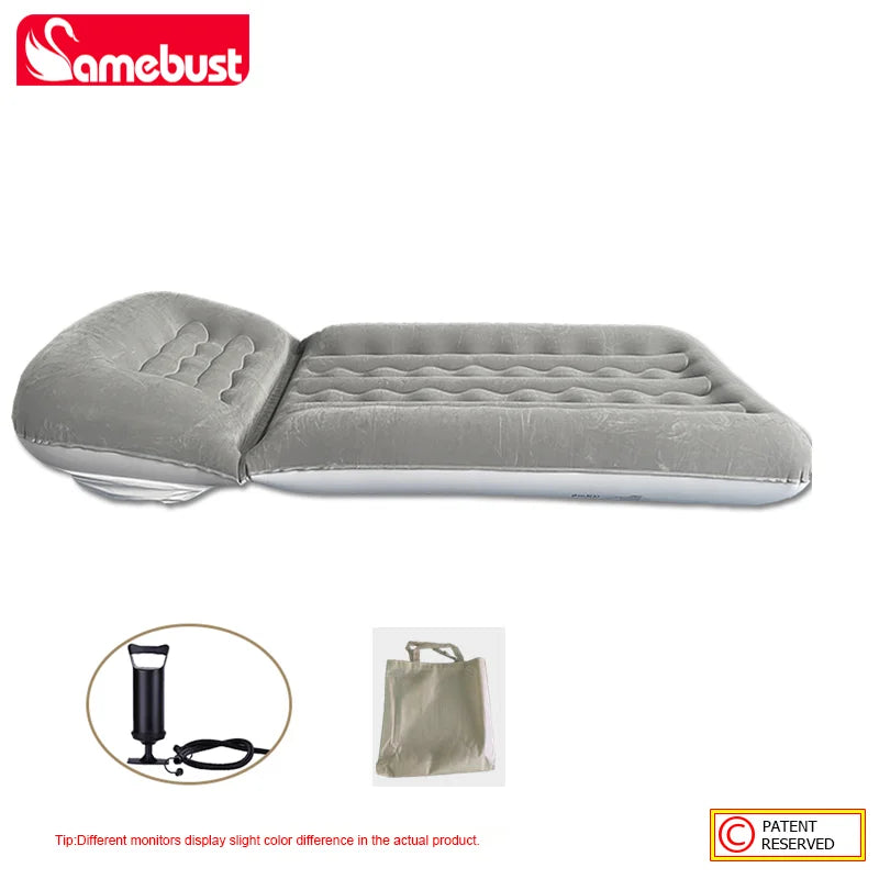 CAMEBUST Foldable Interior Air Mattress Inflatable Adjustable Sofa Bed Sleeping Mat for Home And Outdoor Use Brown/Grey