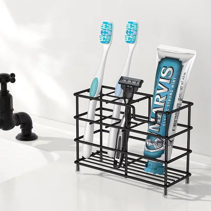 Bathroom Toothbrush Holder 304 Stainless Steel Tooth Brush Holder Toothpaste Holder Stand Bathroom Accessories Organizer