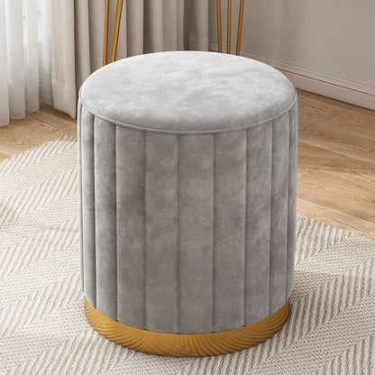 Fashion Storage Stool, Shoe Changing Stool, Makeup Stool, Bedroom Dressing Table Round Stool, New Round Stool with Storage Space