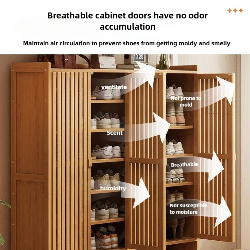Shoe cabinet for home use, doorstep storage cabinet, wall facing hallway, indoor entrance, rental room, multi-layer shoe rack