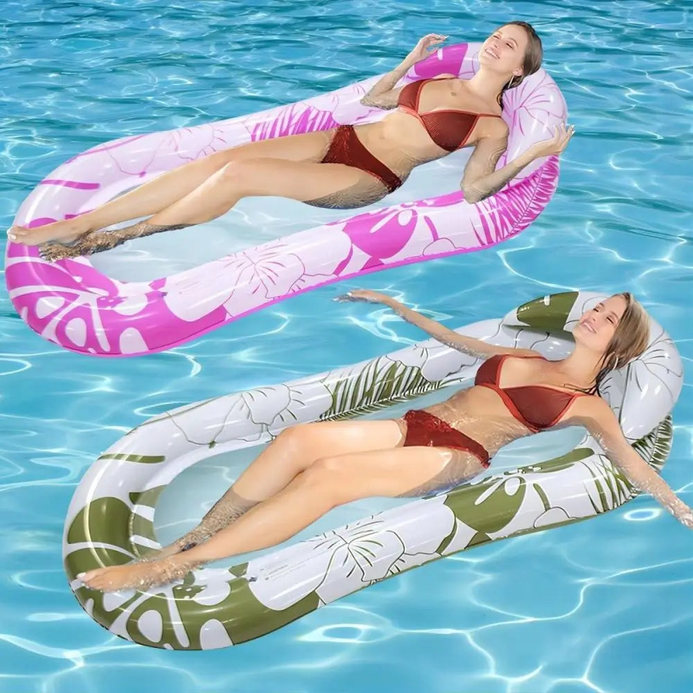 Inflatable Water Mat Float, Floating Raft for Swimming Pool, Beach and Lake, Ultimate Comfortable Lounging Mattress