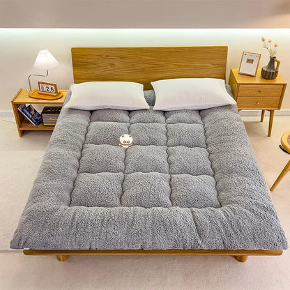 Winter padded lambswool mattress plus velvet dormitory home soft pad single and double warm pad quilt.