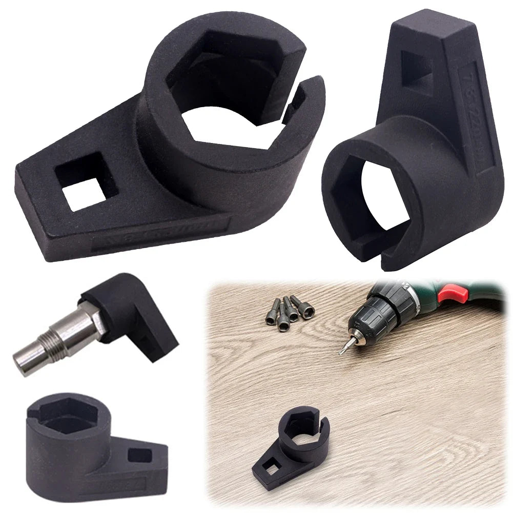 7/8 Inch/22mm Offset Oxygen Sensor Socket Wrench 3/8inch Drive O2 Remover Tool O2 Sensor Socket Adapter Engine Wrench for Car