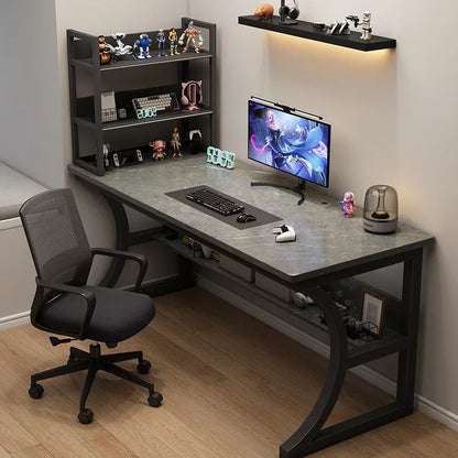 Gaming Desk Storage Sturdy Computer Desk Desktop Rack Bedroom Office Study Writing Simple Mobilier Bureau Office Furniture