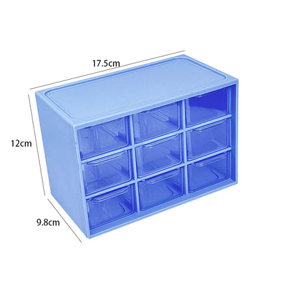 Dustproof Multi-Grid Desktop Drawer Organizer - Portable Storage Box for Jewelry, Cosmetics, Desk Drawer Organizer Box