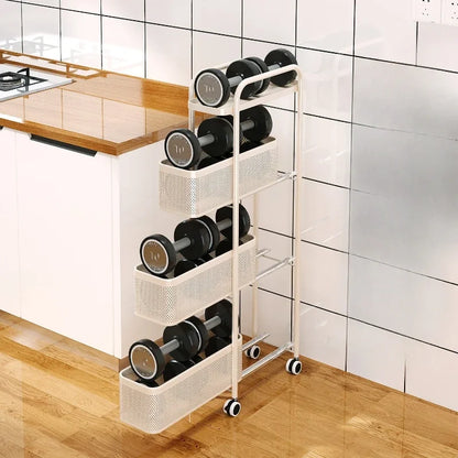 Slim Gap Portable Trolley Organizer Drawer Narrow Space Saver Kitchen Bathroom Sofa Fridge Multi Tier Foldable Storage Wheels