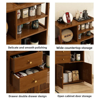 Tea cabinet, locker, living room, tea table against the wall, side cabinet storage locker